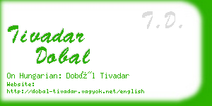 tivadar dobal business card